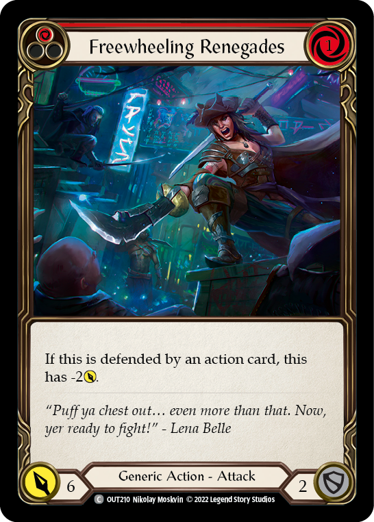 Flesh and Blood TCG | Freewheeling Renegades (Red) [OUT210] (Outsiders) | The Nerd Merchant