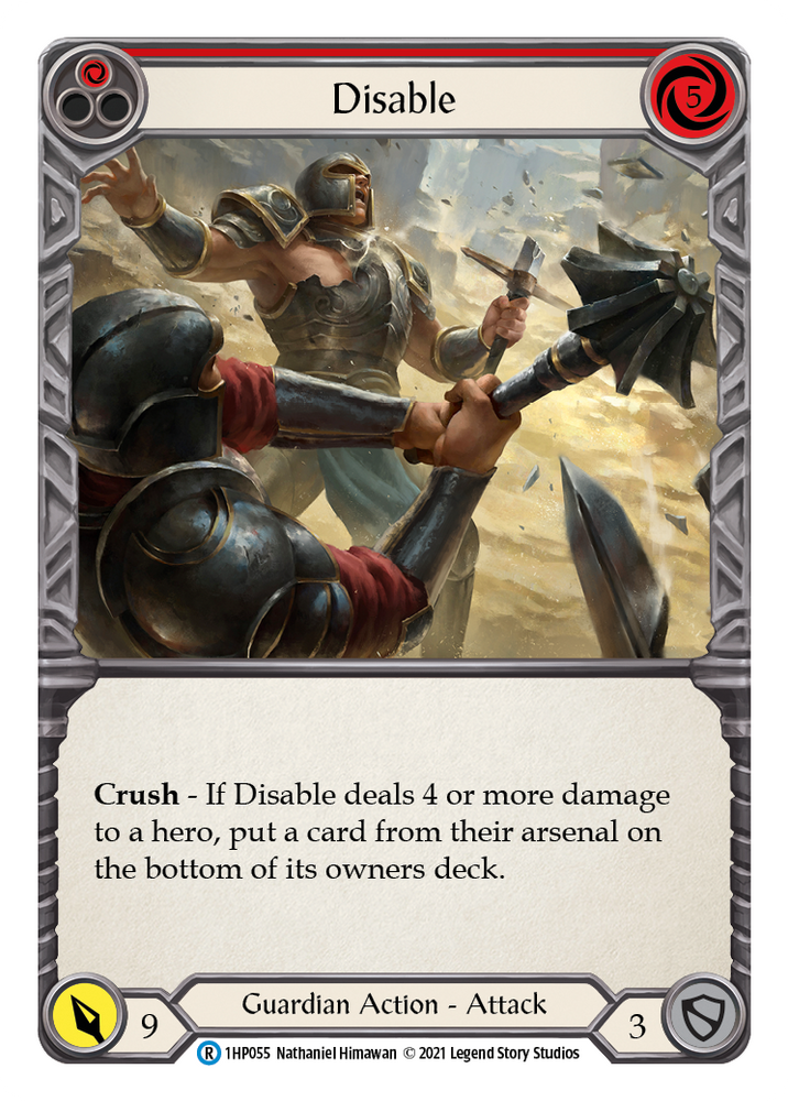Flesh and Blood TCG | Disable (Red) [1HP055] (History Pack 1) | The Nerd Merchant