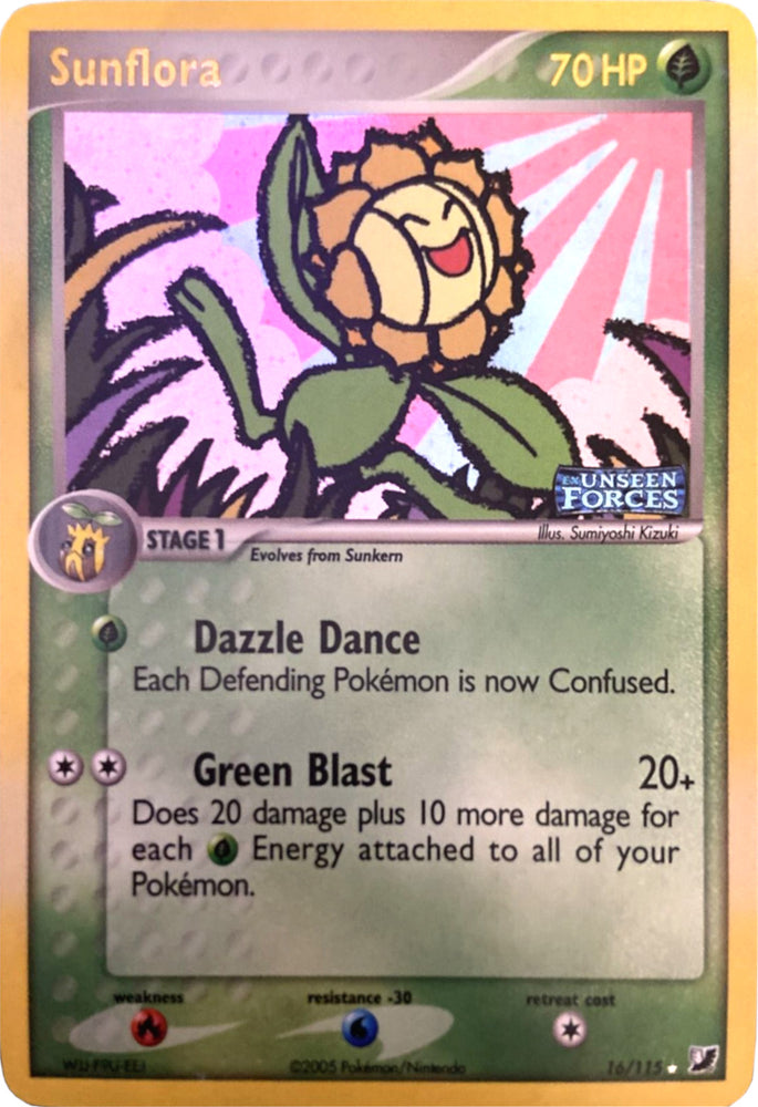 Pokemon | Sunflora (16/115) (Stamped) [EX: Unseen Forces] | The Nerd Merchant