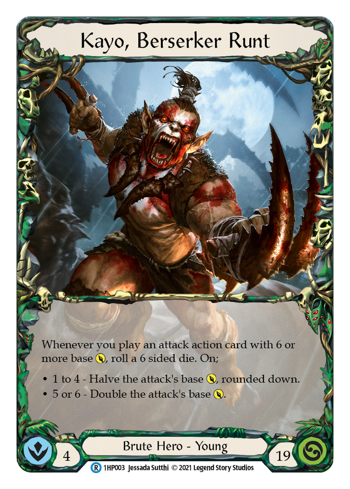 Flesh and Blood TCG | Kayo, Berserker Runt [1HP003] (History Pack 1) | The Nerd Merchant