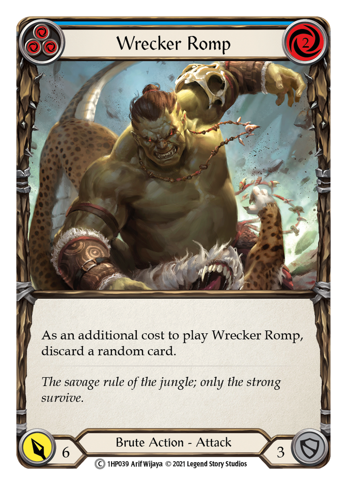 Flesh and Blood TCG | Wrecker Romp (Blue) [1HP039] (History Pack 1) | The Nerd Merchant