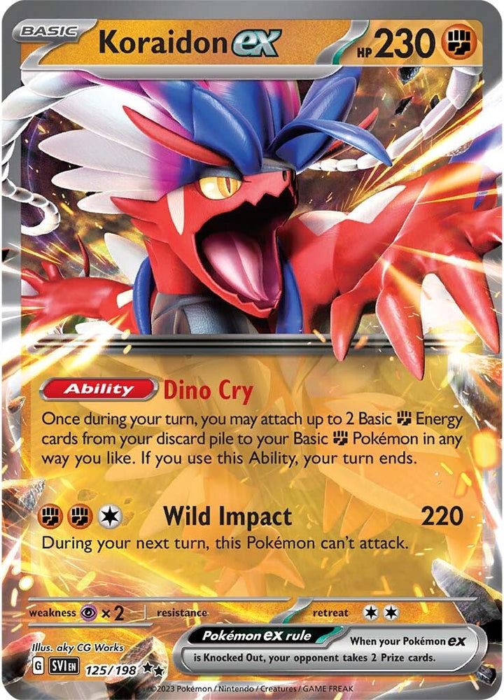 Pokemon | Koraidon ex (125/198) [Scarlet & Violet: Base Set] | The Nerd Merchant