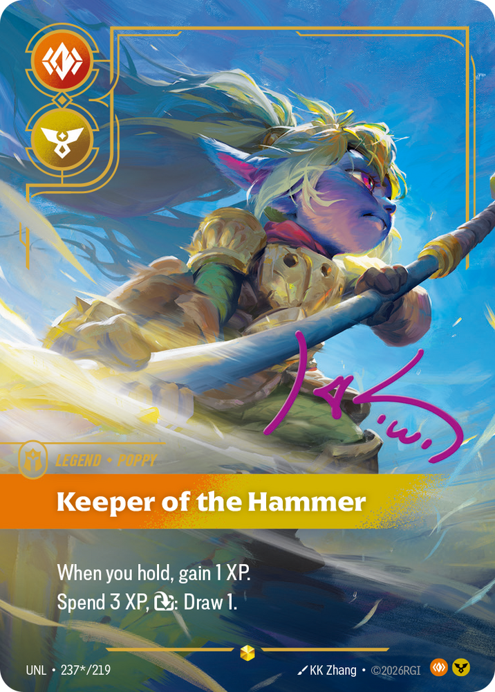 Poppy - Keeper of the Hammer (Overnumbered) (Foil) - Unleashed (237/219)
