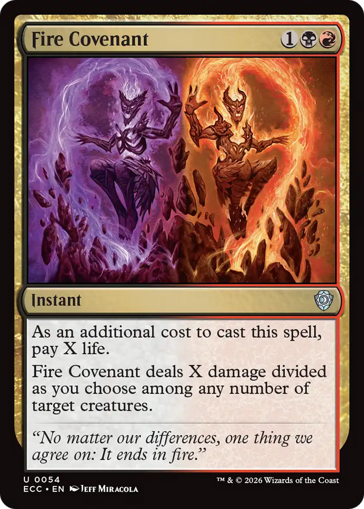 Magic | Fire Covenant [Lorwyn Eclipsed Commander] | The Nerd Merchant