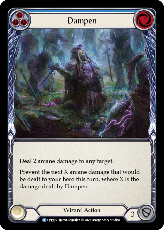 Flesh and Blood TCG | Dampen (Blue) [UPR172] (Uprising) | The Nerd Merchant