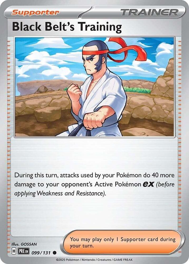 Pokemon | Black Belt's Training (099/131) [Scarlet & Violet: Prismatic Evolutions] | The Nerd Merchant