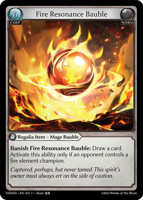 Fire Resonance Bauble (021) [Dawn of Ashes: Starter Decks]