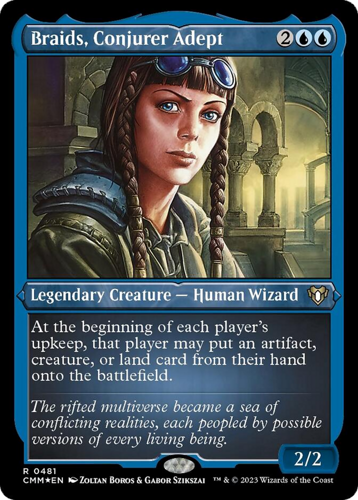 Magic | Braids, Conjurer Adept (Foil Etched) [Commander Masters] | The Nerd Merchant