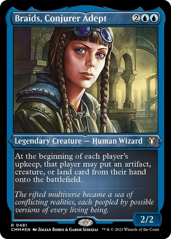 Magic | Braids, Conjurer Adept (Foil Etched) [Commander Masters] | The Nerd Merchant