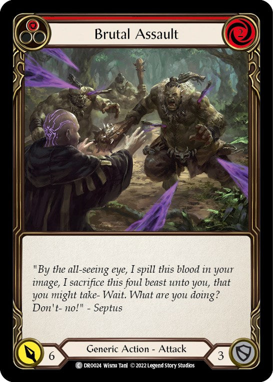 Flesh and Blood TCG | Brutal Assault [DRO024] (Uprising Dromai Blitz Deck) | The Nerd Merchant