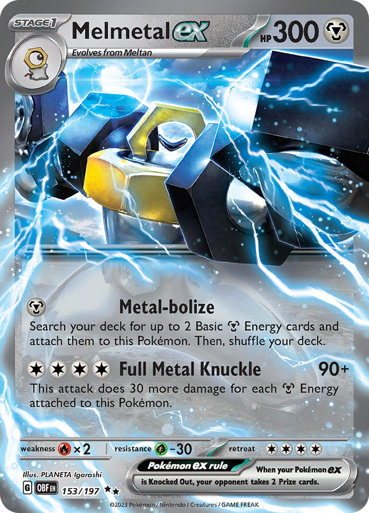 Pokemon | Melmetal ex (153/197) [Scarlet & Violet: Obsidian Flames] | The Nerd Merchant