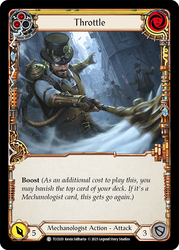 Flesh and Blood TCG | Throttle (Yellow) [TCC020] (Round the Table: TCC x LSS) | The Nerd Merchant