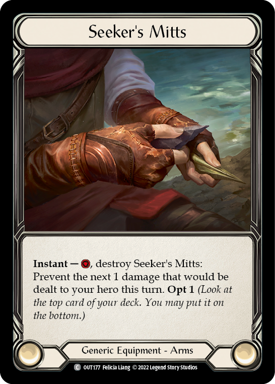 Flesh and Blood TCG | Seeker's Mitts [OUT177] (Outsiders) | The Nerd Merchant