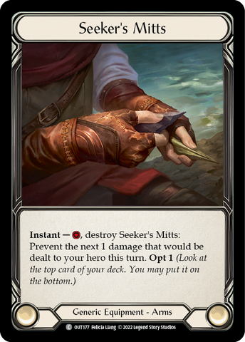 Flesh and Blood TCG | Seeker's Mitts [OUT177] (Outsiders) | The Nerd Merchant