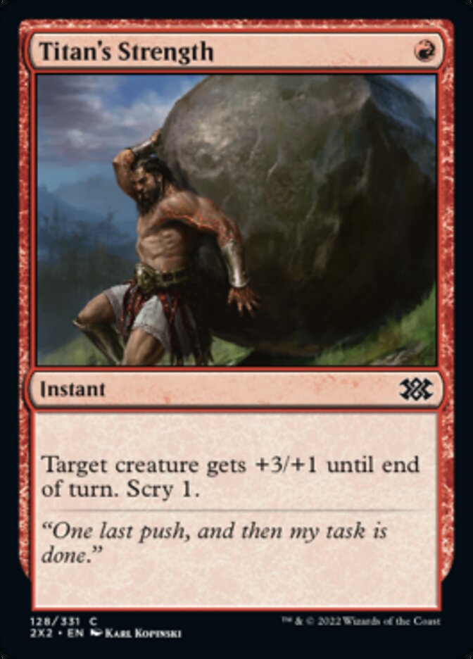 Magic | Titan's Strength [Double Masters 2022] | The Nerd Merchant