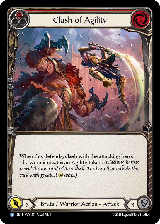 Flesh and Blood TCG | Clash of Agility (Red) [HVY157] (Heavy Hitters)  Rainbow Foil | The Nerd Merchant
