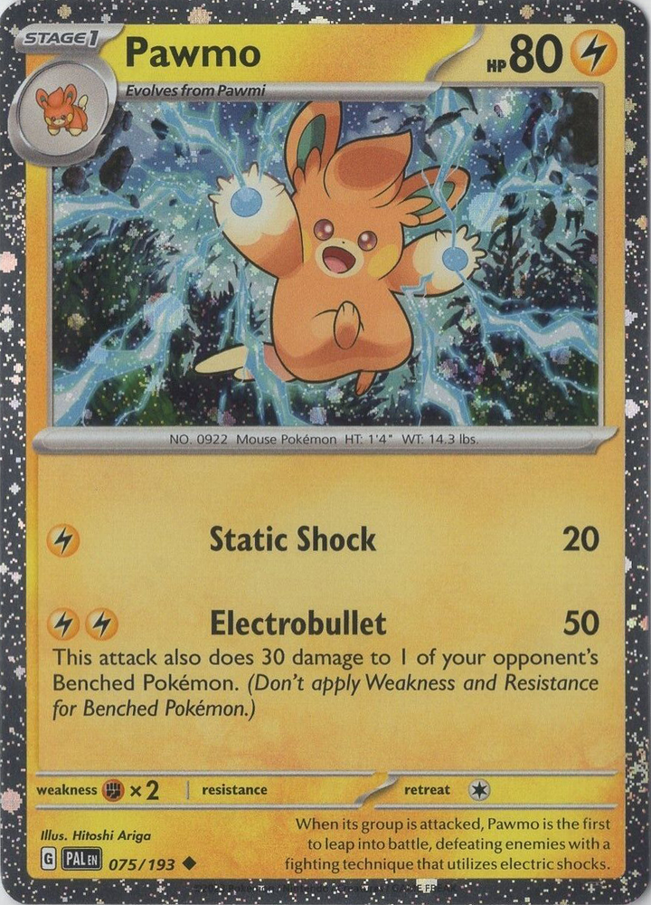Pokemon | Pawmo (075/193) (Cosmos Foil) [Scarlet & Violet: Paldea Evolved] | The Nerd Merchant