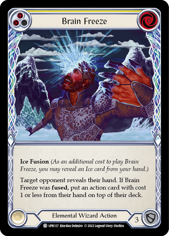 Flesh and Blood TCG | Brain Freeze (Yellow) [UPR117] (Uprising) | The Nerd Merchant