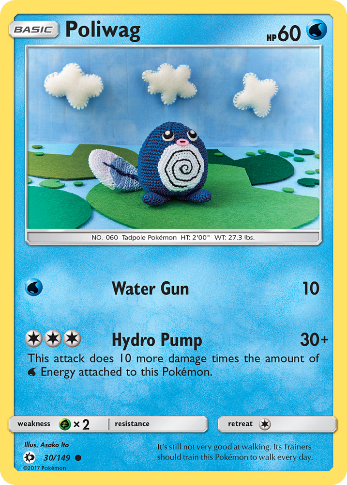 Pokemon | Poliwag (30/149) [Sun & Moon: Base Set] | The Nerd Merchant