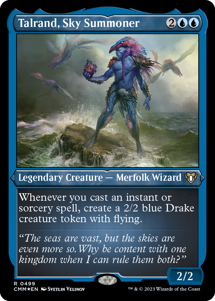 Magic | Talrand, Sky Summoner (Foil Etched) [Commander Masters] | The Nerd Merchant