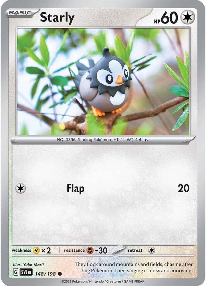 Pokemon | Starly (148/198) [Scarlet & Violet: Base Set] | The Nerd Merchant