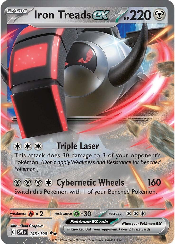 Pokemon | Iron Treads ex (143/198) [Scarlet & Violet: Base Set] | The Nerd Merchant