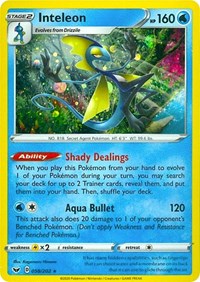 Pokemon | Inteleon (058/202) (Cosmos Holo) [Sword & Shield: Base Set] | The Nerd Merchant