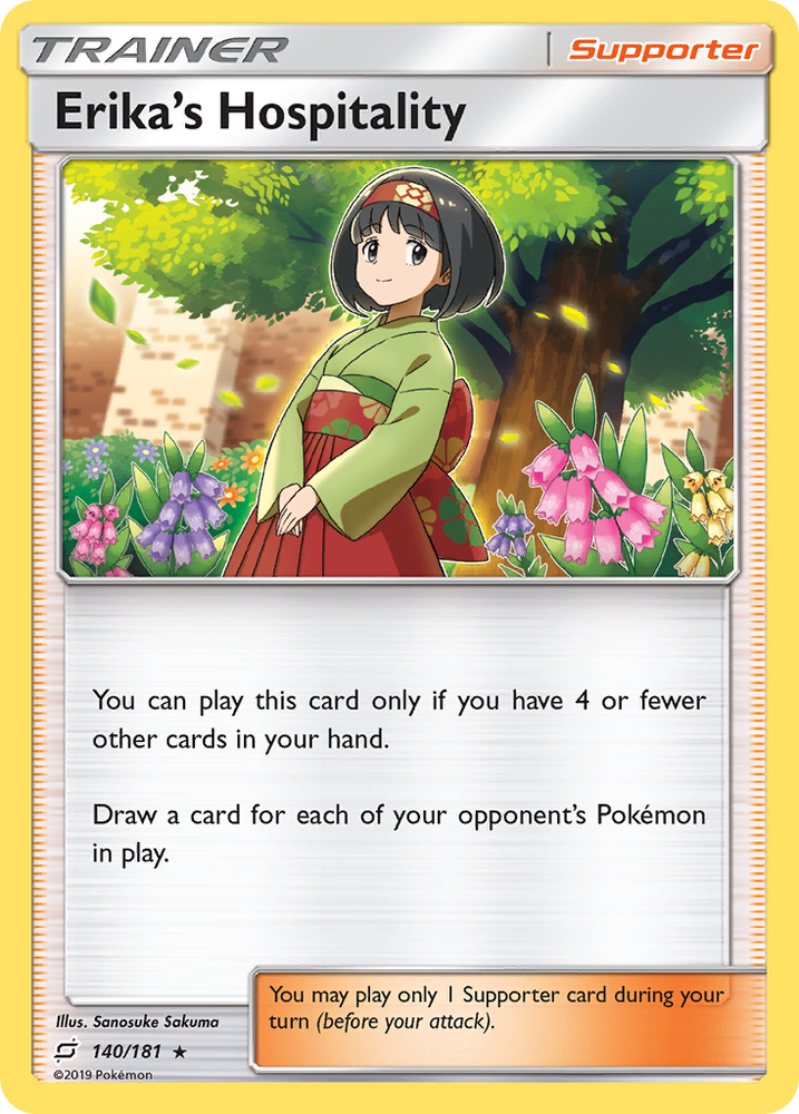 Pokemon | Erika's Hospitality (140/181) [Sun & Moon: Team Up] | The Nerd Merchant