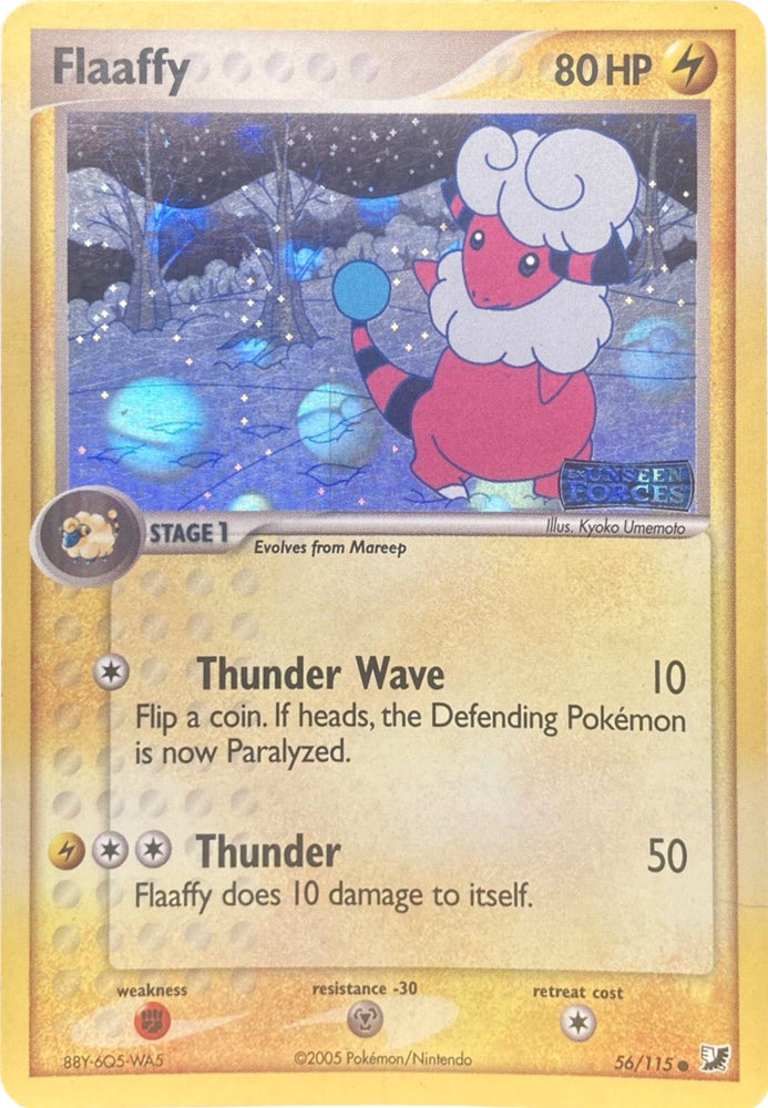 Pokemon | Flaaffy (56/115) (Stamped) [EX: Unseen Forces] | The Nerd Merchant