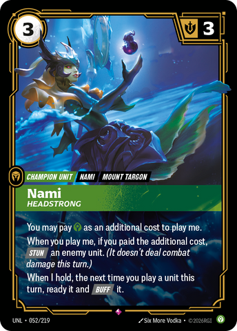 Nami - Headstrong (Foil) - Unleashed (052/219)