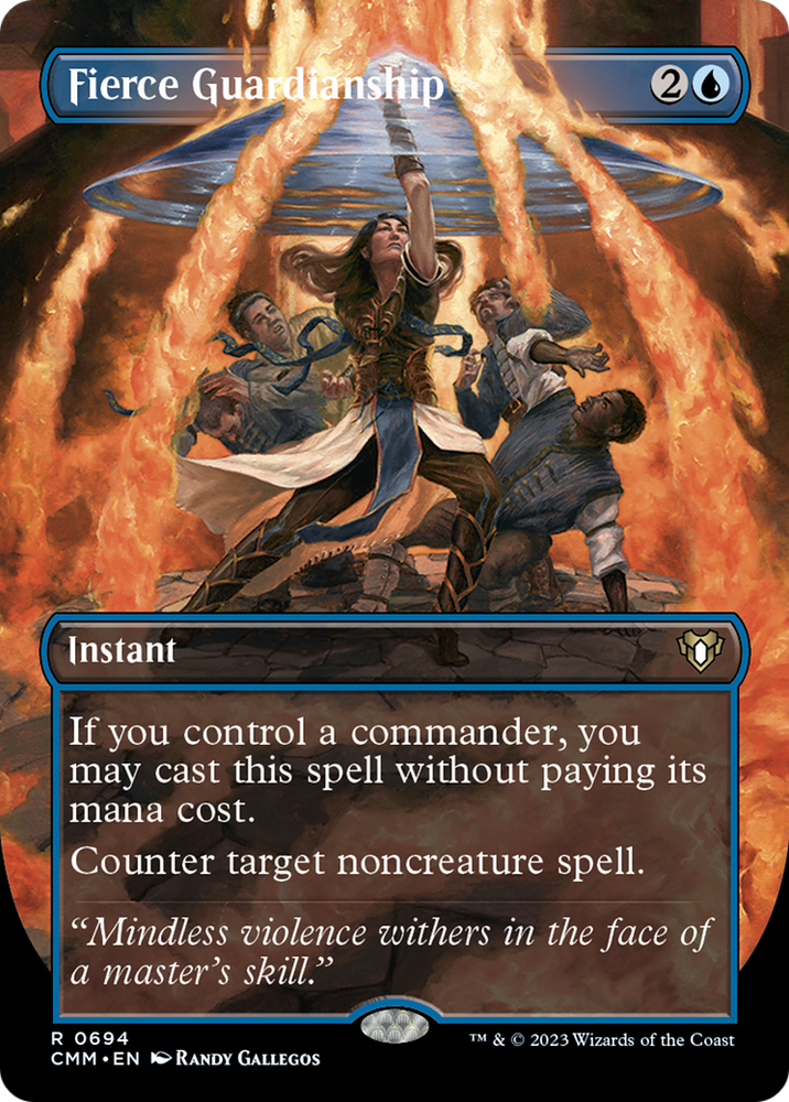 Magic | Fierce Guardianship (Borderless Alternate Art) [Commander Masters] | The Nerd Merchant
