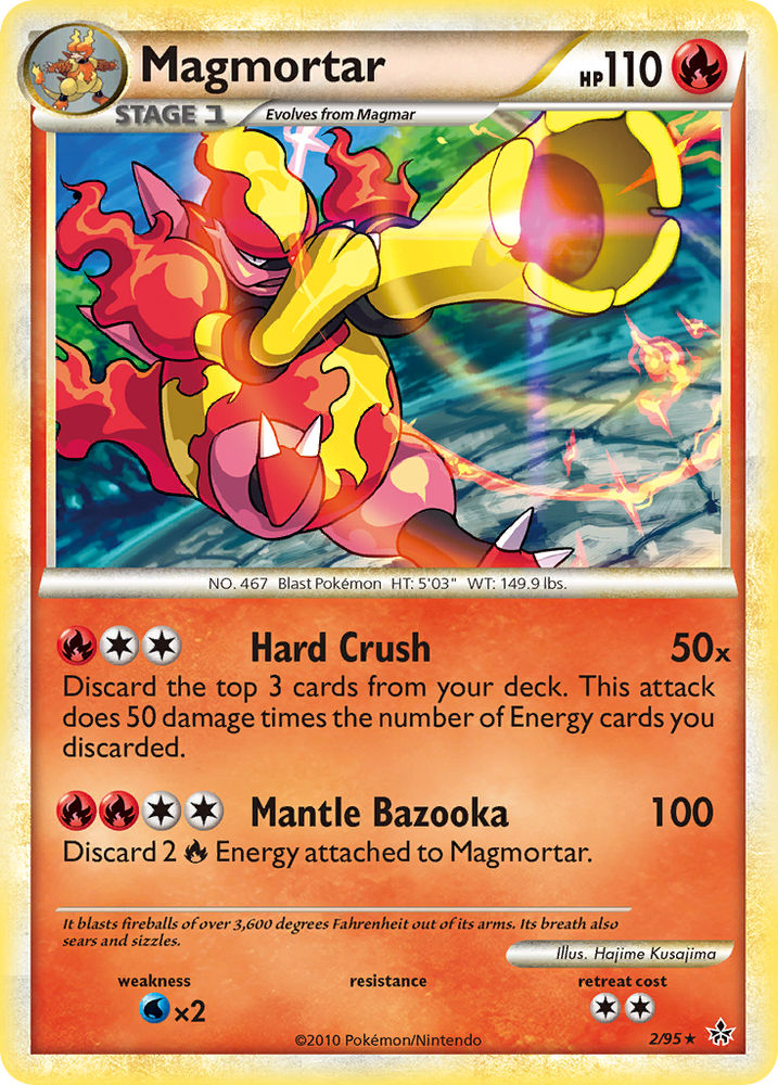 Pokemon | Magmortar (2/95) [HeartGold & SoulSilver: Unleashed] | The Nerd Merchant