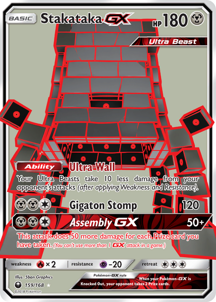 Pokemon | Stakataka GX (159/168) [Sun & Moon: Celestial Storm] | The Nerd Merchant