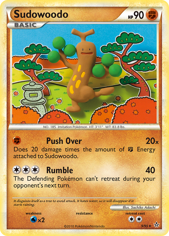 Pokemon | Sudowoodo (9/95) [HeartGold & SoulSilver: Unleashed] | The Nerd Merchant