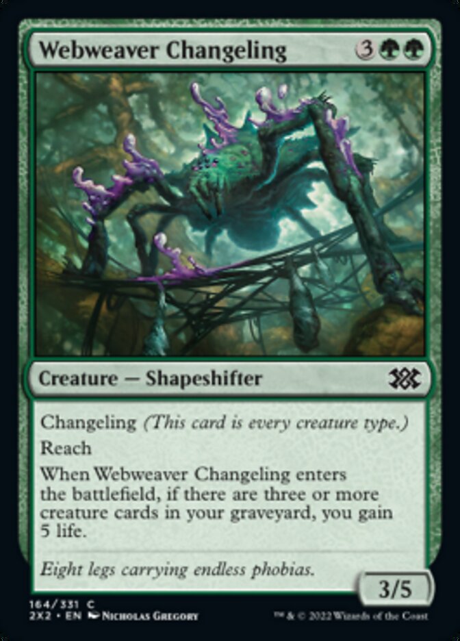 Magic | Webweaver Changeling [Double Masters 2022] | The Nerd Merchant