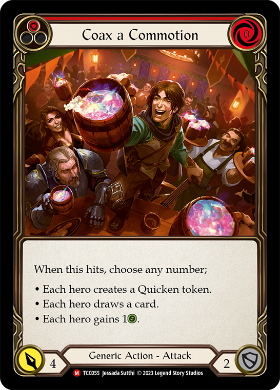 Flesh and Blood TCG | Coax a Commotion [TCC055] (Round the Table: TCC x LSS) | The Nerd Merchant