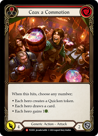 Flesh and Blood TCG | Coax a Commotion [TCC055] (Round the Table: TCC x LSS) | The Nerd Merchant