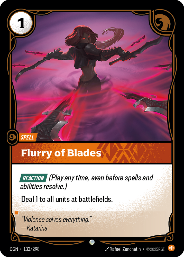 Flurry of Blades (Foil) - Origins #133