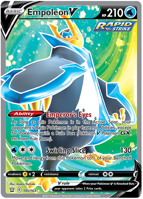 Pokemon | Empoleon V (145/163) [Sword & Shield: Battle Styles] | The Nerd Merchant