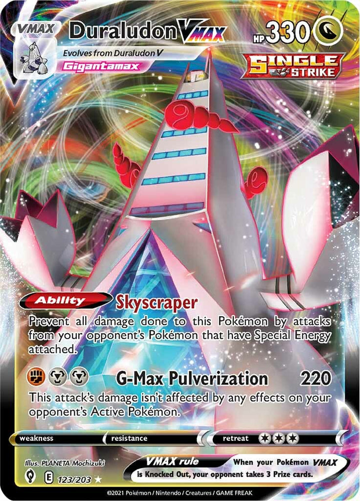 Pokemon | Duraludon VMAX (123/203) [Sword & Shield: Evolving Skies] | The Nerd Merchant