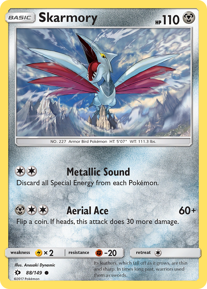 Pokemon | Skarmory (88/149) [Sun & Moon: Base Set] | The Nerd Merchant