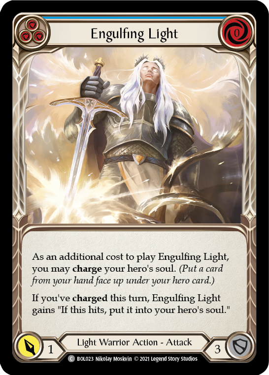 Flesh and Blood TCG | Engulfing Light (Blue) [BOL023] (Monarch Boltyn Blitz Deck) | The Nerd Merchant
