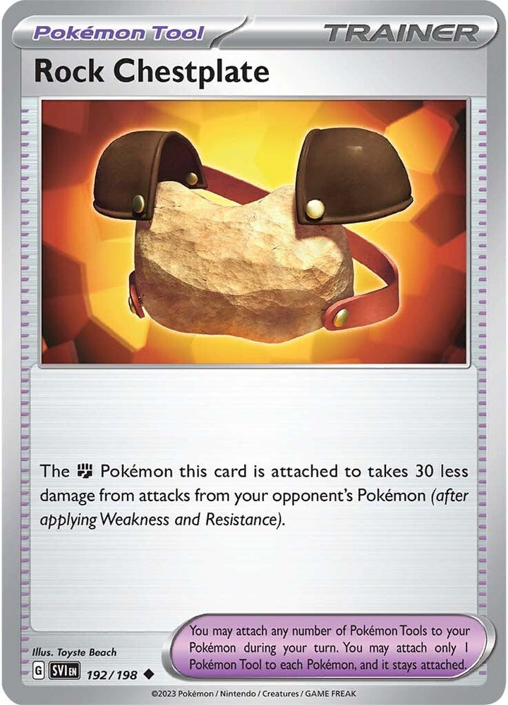 Pokemon | Rock Chestplate (192/198) [Scarlet & Violet: Base Set] | The Nerd Merchant