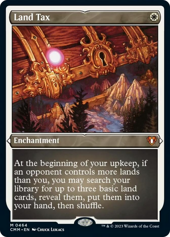 Magic | Land Tax (Foil Etched) [Commander Masters] | The Nerd Merchant