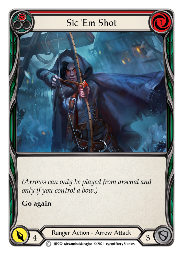 Flesh and Blood TCG | Sic 'Em Shot (Red) [1HP252] (History Pack 1) | The Nerd Merchant