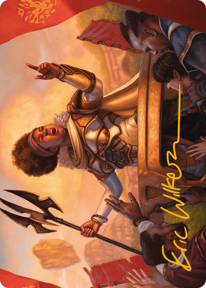 Magic | Recruiter of the Guard Art Card (Gold-Stamped Signature) [Modern Horizons 3 Art Series] | The Nerd Merchant