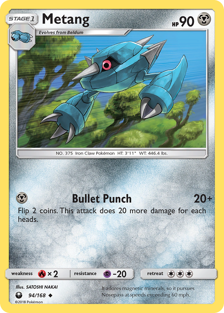 Pokemon | Metang (94/168) [Sun & Moon: Celestial Storm] | The Nerd Merchant