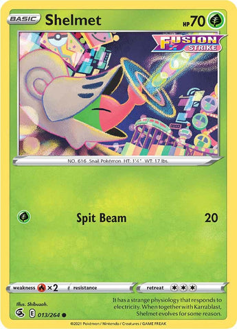 Pokemon | Shelmet (013/264) [Sword & Shield: Fusion Strike] | The Nerd Merchant