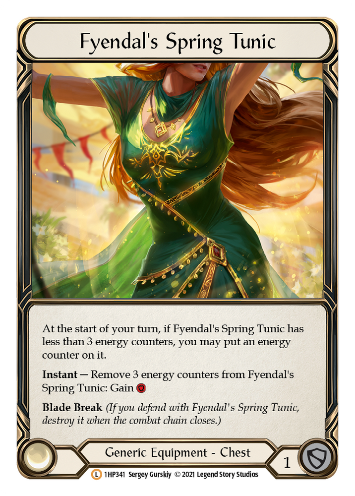 Flesh and Blood TCG | Fyendal's Spring Tunic [1HP341] (History Pack 1) | The Nerd Merchant
