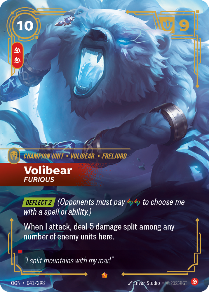 Volibear, Furious (Foil) - Origins #41